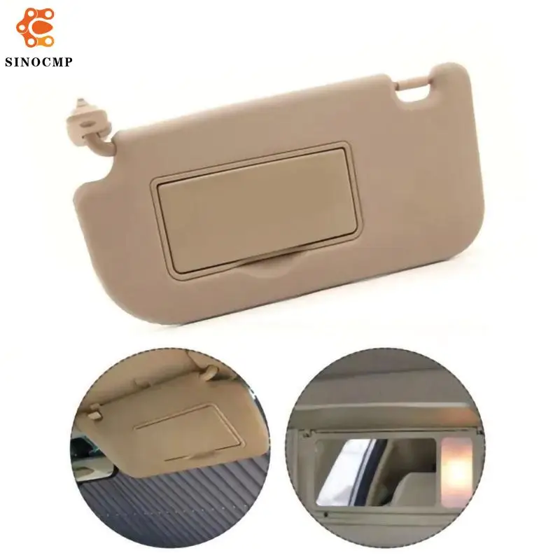 

1Pcs Car Front Left Driver Side Sun Visor Makeup Mirror 8520203000 For 2004-2010 Kia Sportage Auto Beige Sun Visor Accessories