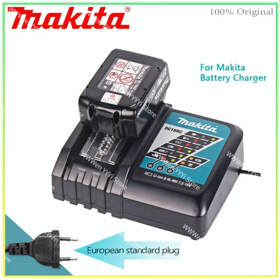 

100% Original Makita 6.0Ah 18V Li-ion Battery Charger DC18RF BL1840 BL1830 BL1430BL1440 DC18RC Charging Tool With USB Port