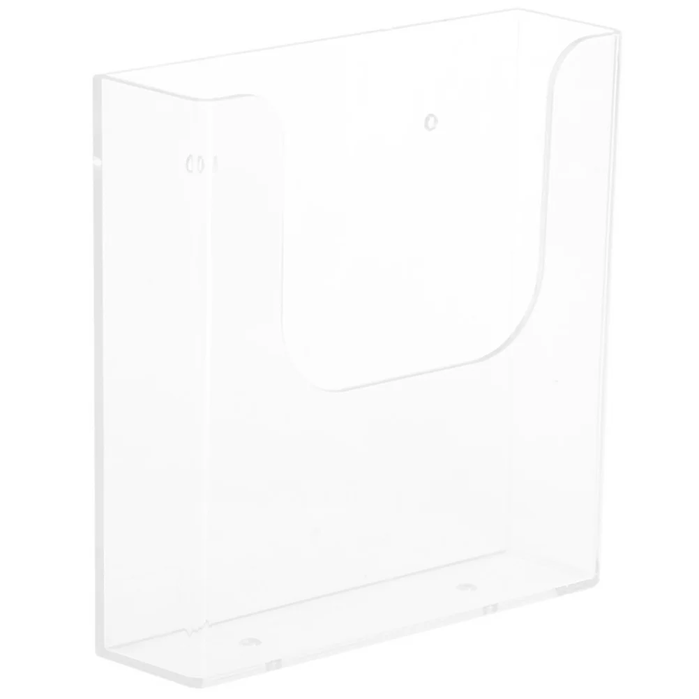 

Display Stand Wall Mounted Magazine Rack Holder Clear Book Shelf Transparent File Wall-mounted Document Desk Office