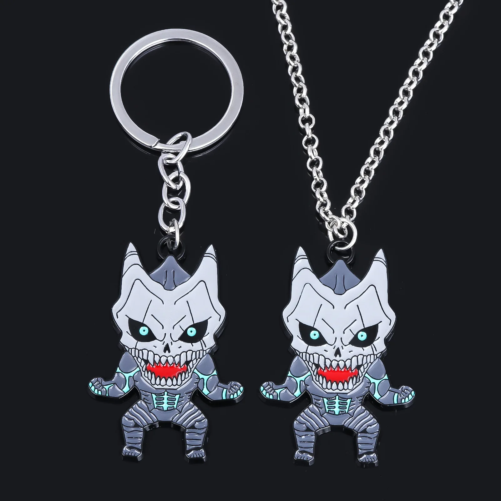 Kaiju No. 8 Keychain Fighting Action Cartoon Figure Pendant Key Chain for Men Car Keyring Jewelry