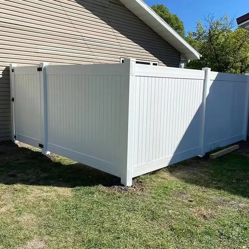 High Quality White PVC Vinyl Plastic Privacy Fence Heavy Weatherproof for Outdoor Yard Garden Backyard Boundary