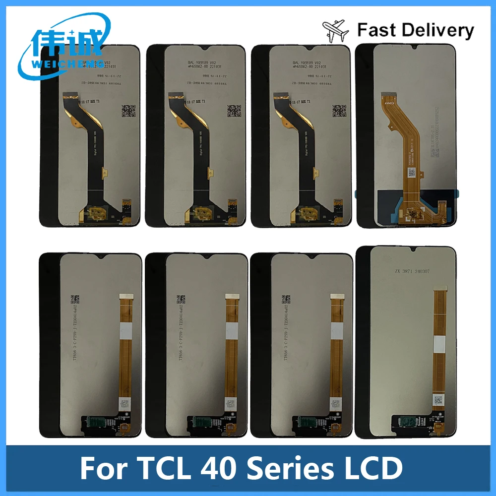 For TCL 405 406 408 TCL 40R 40X T609M 40XE 40XL T608M LCD Display Digitizer For TCL 40SE 40 SE TCL 40 NxtPaper 4G 5G LCD Sensor