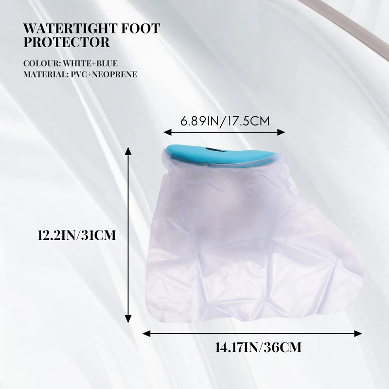 Pelindung kaki kedap air pelindung mandi tahan air penutup Pancuran sandaran kaki penutup cor untuk kaki mandi