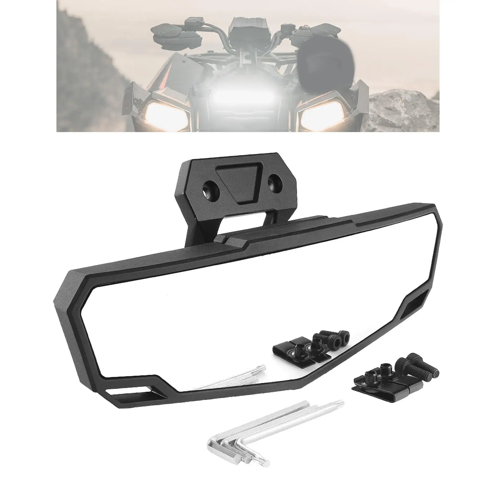 

UTV Center Rear View Mirror 2883763 Accessories Rearview Mirror for Polaris RZR Pro R R 4 RZR Pro XP 4 RZR Pro XP Durable