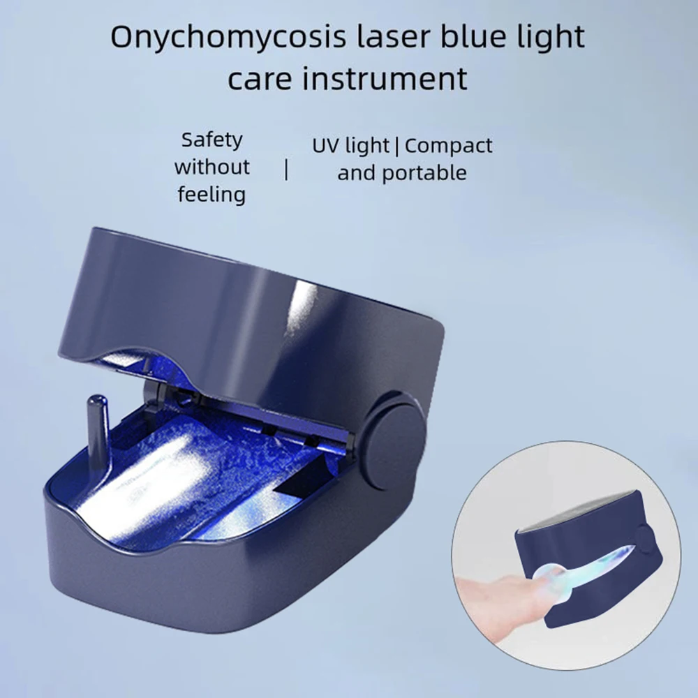 Laser for Nail Fungus USB Charge 905nm Infrared Light 470nm Blue Light Repair Damaged and Discolored Dails Relaxation Treatment