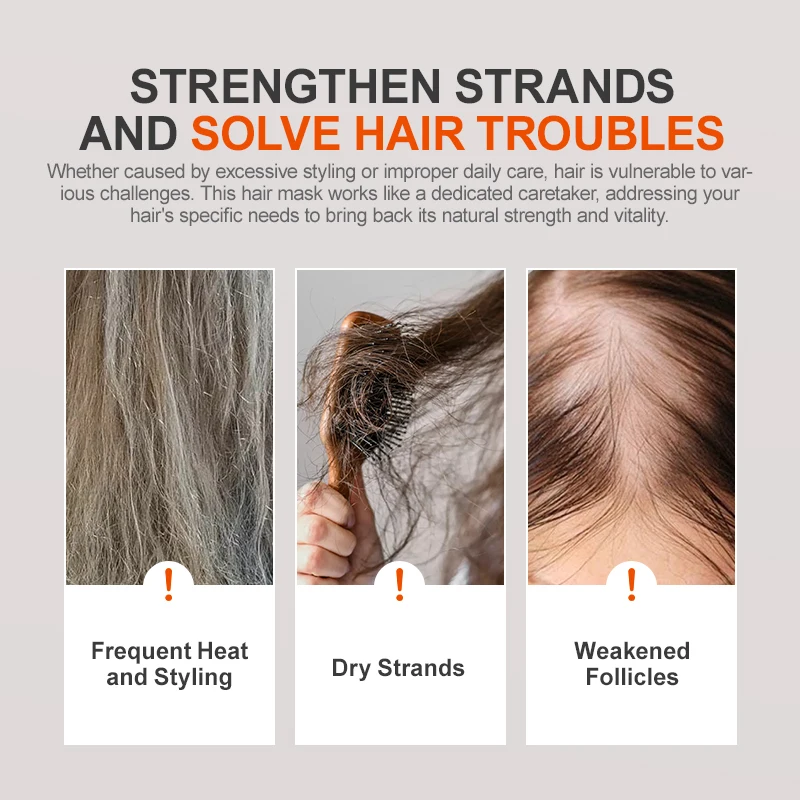 PURC Batana croissance des cheveux 1-3 pièces ensemble nourrissant Anti perte de cheveux huile pour cheveux & Spray & masque traitement huile de romarin biotine ensemble de soins capillaires