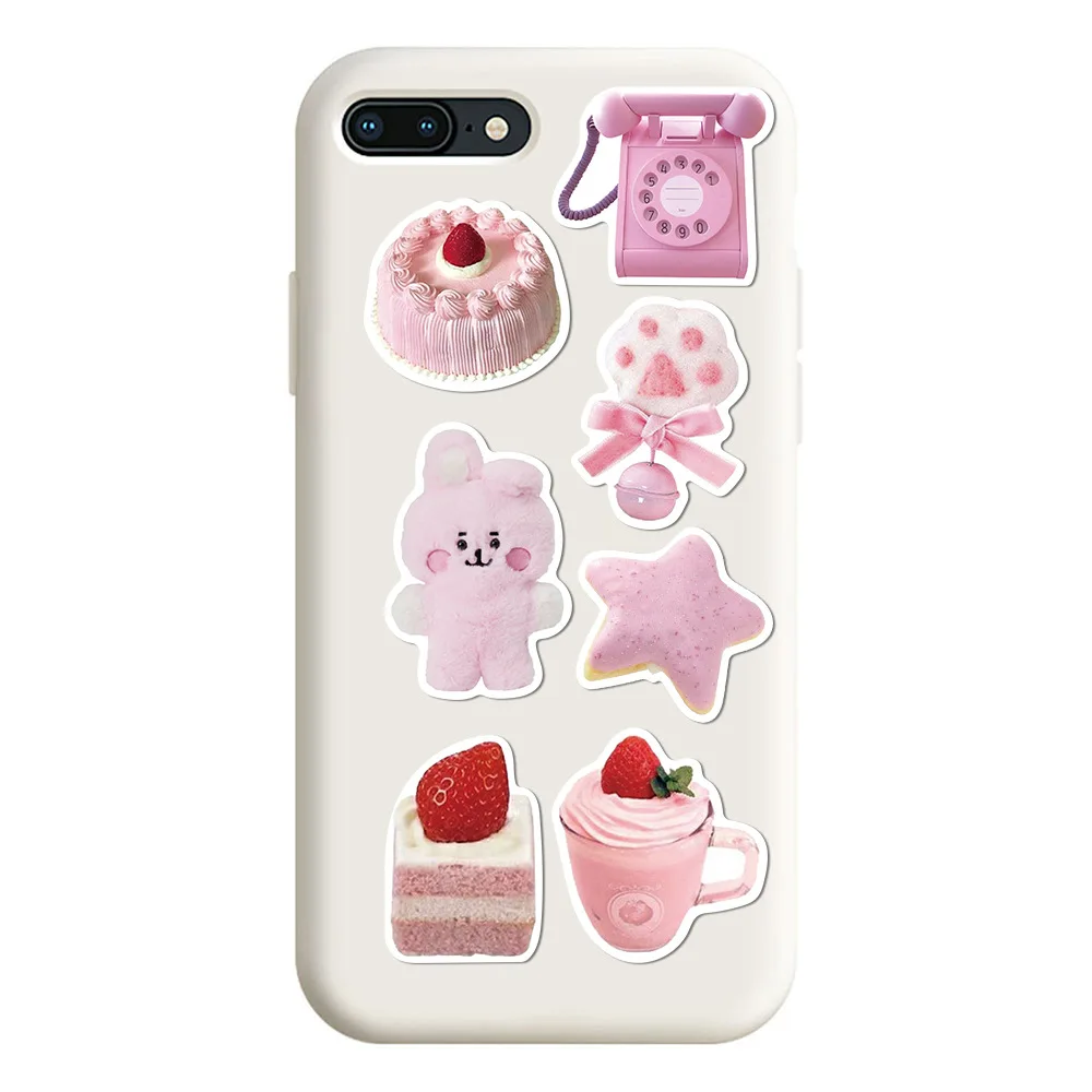 10/30/50 Stuks Cartoon Roze Waterdichte Graffiti Sticker Esthetische Decoratieve Bagage Laptop Gitaar Dagboek Plakboek Kinderen Stickers