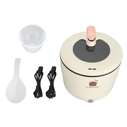 Electric Rice Cooker 1.8L Double Layers Anti Scald Anti Stick Electric Cooking Pot for Noodles Soup Stewing Steaming