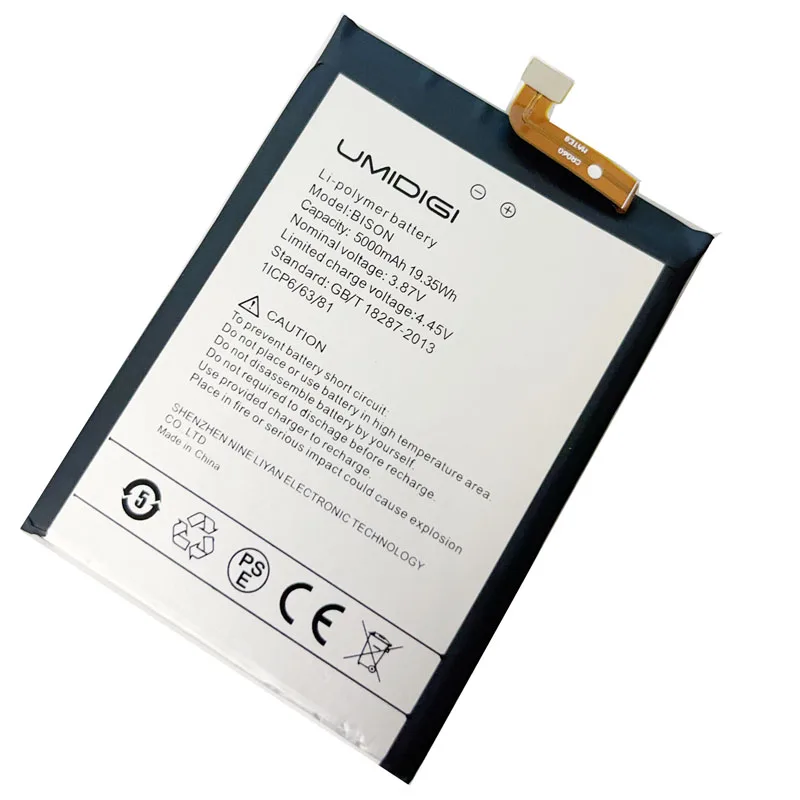 Roson for UMIDIGI BISON Battery 5000mAh 100% New Replacement Parts Phone Accessory Accumulators With Tools