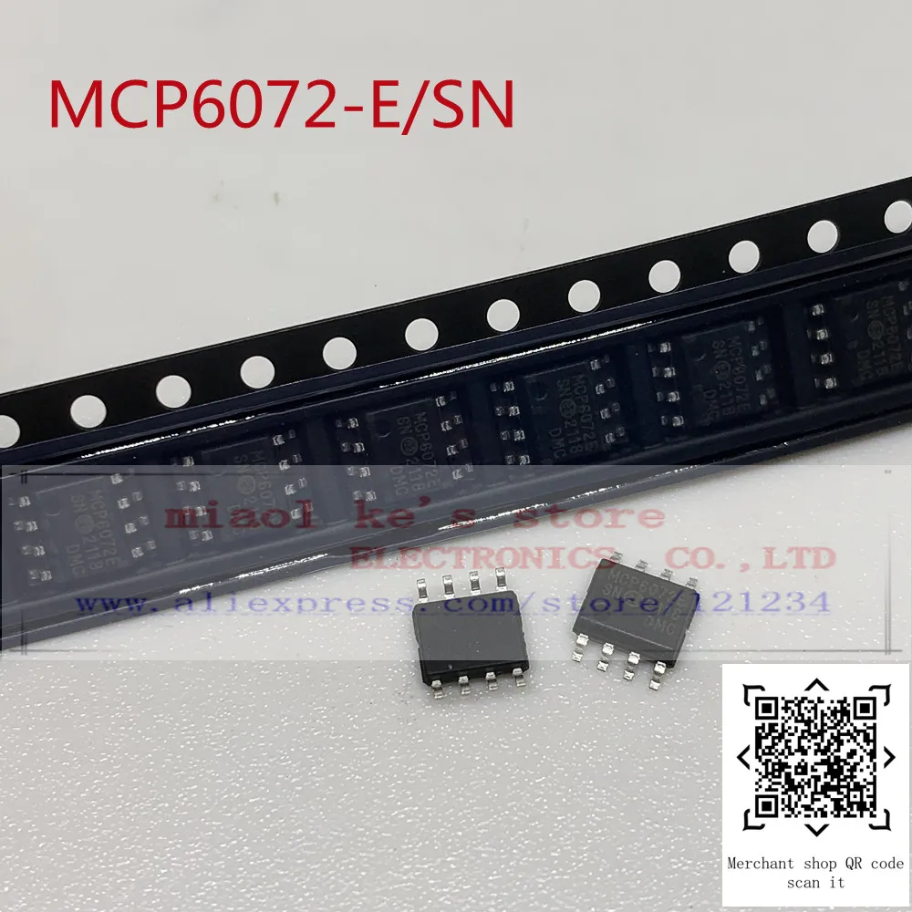 [10pcs]100%New original; MCP6072-E/SN MCP6072E/SN MCP6072E MCP6072 - IC OPAMP GP 2 CIRCUIT 8SOIC