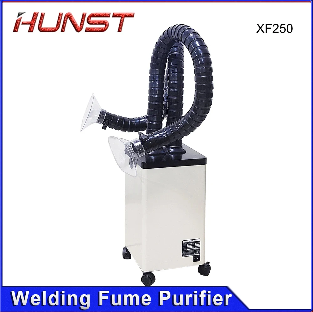 HUNST Smoke Exhaust XF250 Pure Air Purifier 3 Stage Filter Harmful Smoke Absorber for Welding Repair