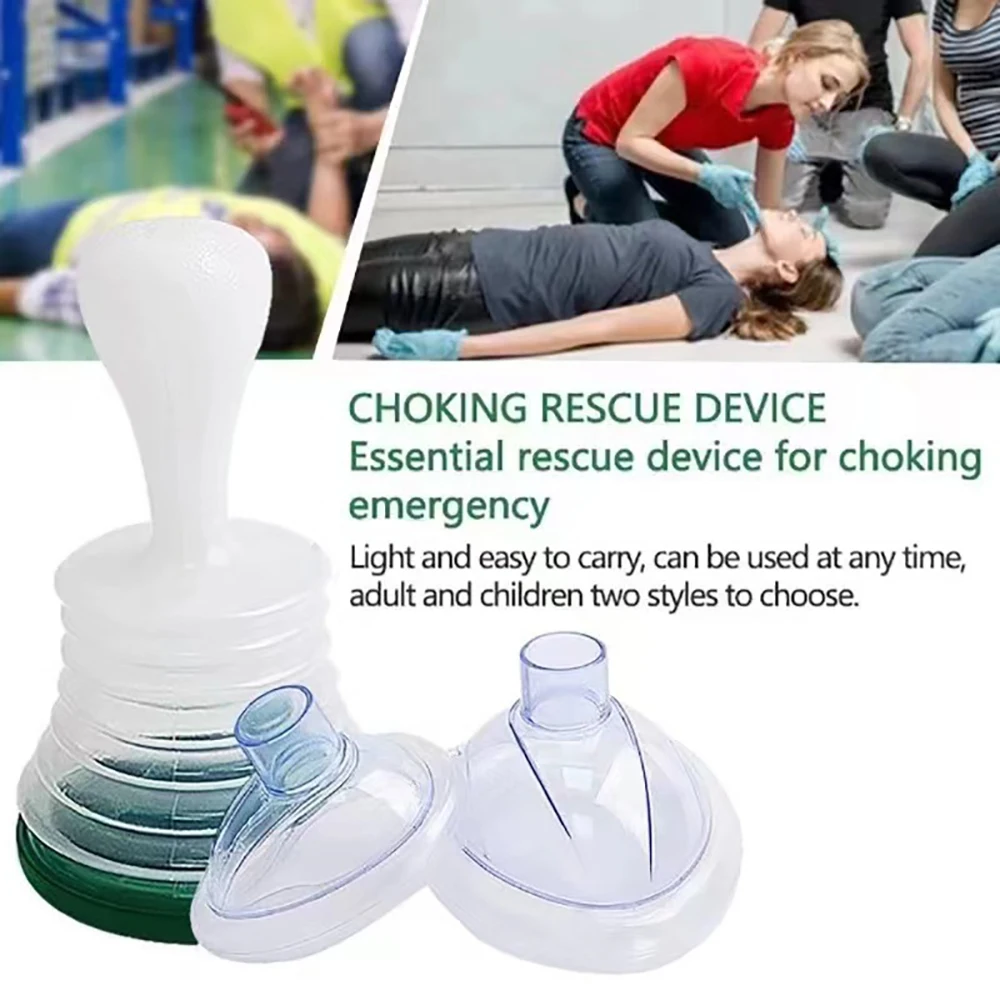 Pulmonary Capacity Breathing Trainer Outdoor Choking Device Suffocation Emergency Rescue Breathing Mask Asphyxia Rescue Device