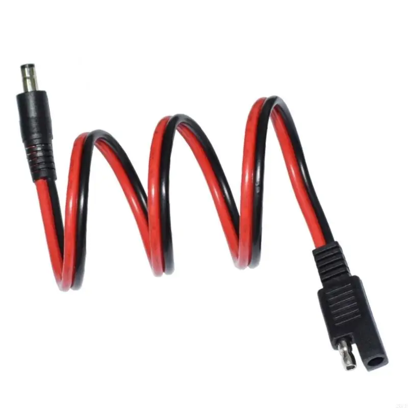 20CE Wire Harness, 60cm SAE 2Pin to DC5.5mmx2.1mm Extension Cable for Outdoor Solar Panel and Power Packs