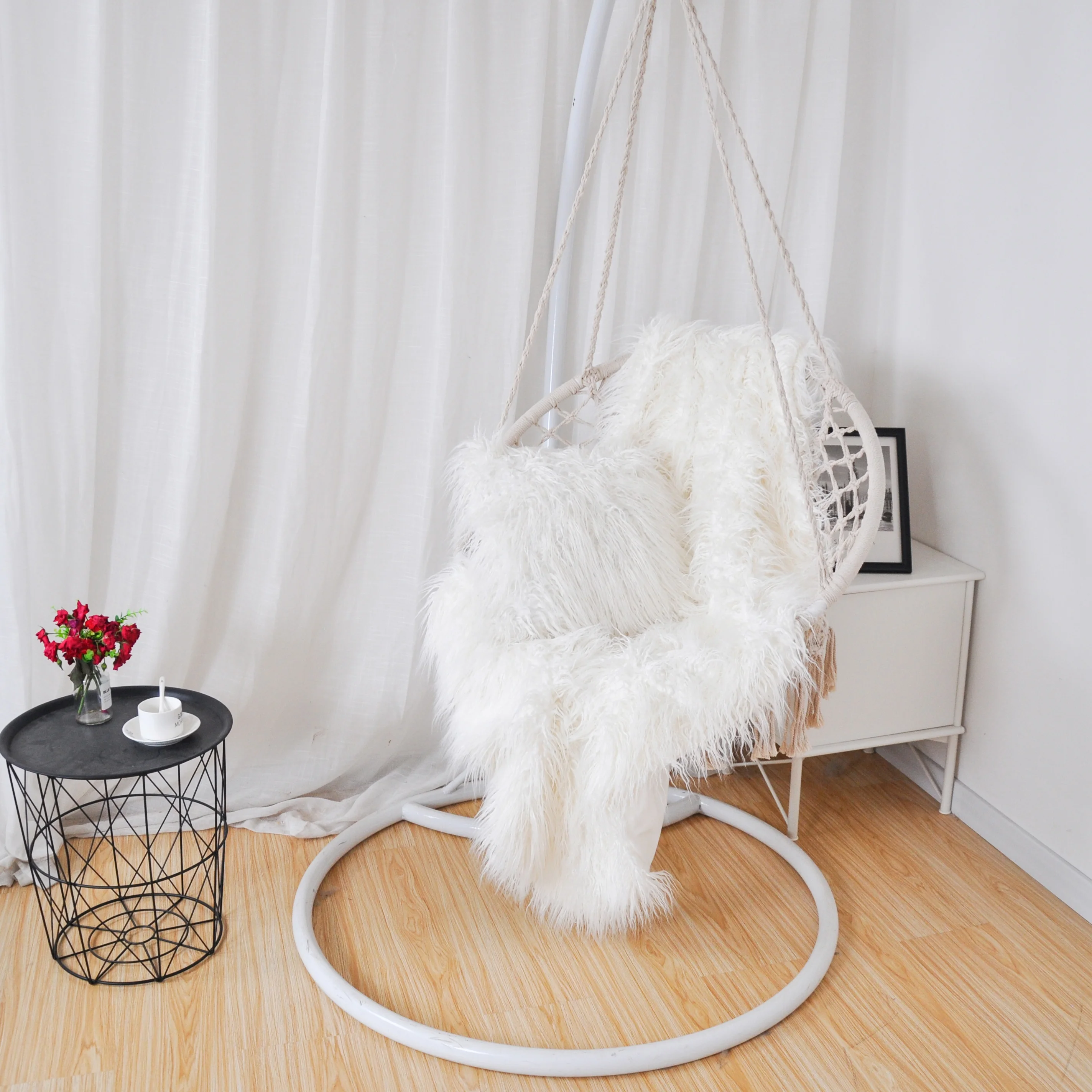 

Factory fake Mongolian sheepskin faux fur long hair blankets for winter fleece living room