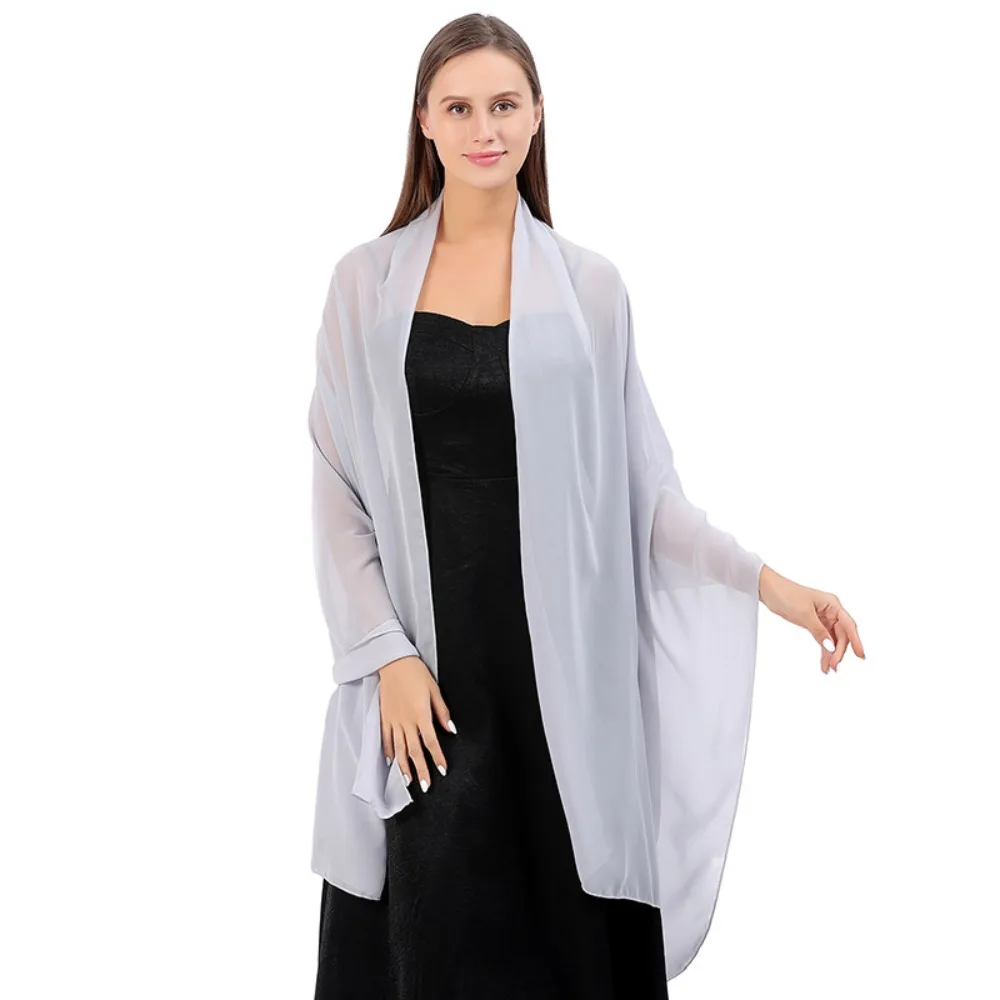 Abiti da sera da sposa alla moda scialle festa di nozze Lady Cape Wraps damigella d'onore Solid Dinner scialle