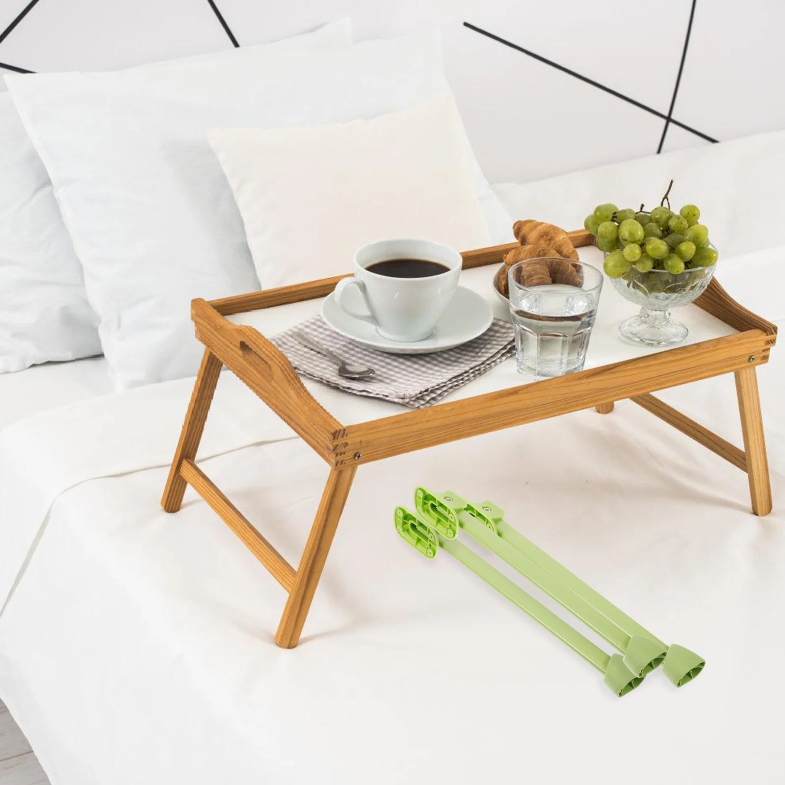 ขาโต๊ะพับได้ 4 ชิ้น น้ำหนักเบา พกพาสะดวก สำหรับโต๊ะแล็ปท็อป โต๊ะกาแฟ โต๊ะแคมป์ปิ้ง โครงสร้างโลหะแข็งแรงทนทาน