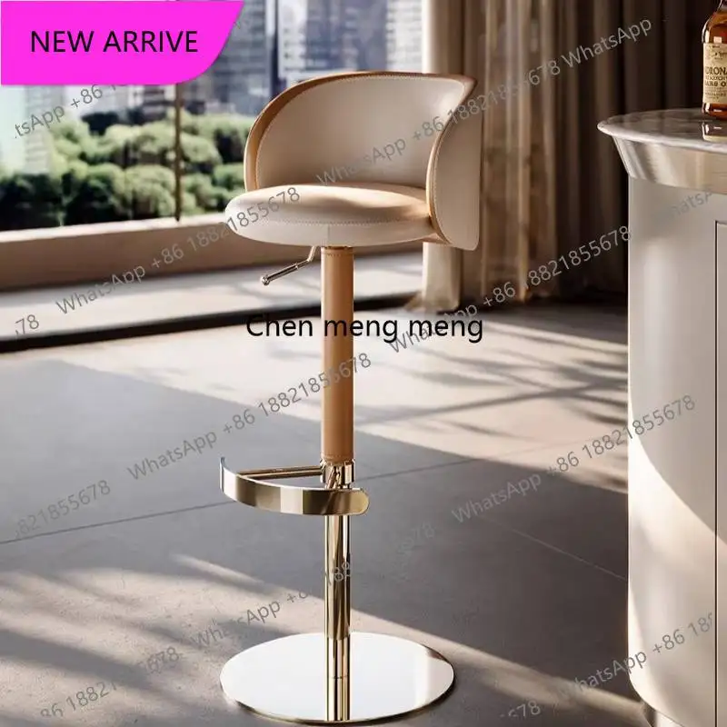 

Барный стул CC в итальянском деревенском стиле, минималистичный современный вращающийся барный стул, дизайнерский стул для ресторанов, баров, кухонь, клубов