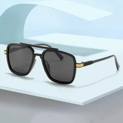 Square Sunglasses Women Classic Brand Polarized Sun Glasses Men Vintage Oversized Double Bridge Shades Outdoor Fishing Goggles