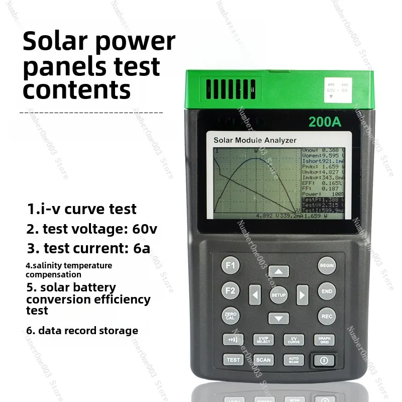 200A/210/218 Solar Panel Efficiency Analyzer IV Characteristic Curve Tester