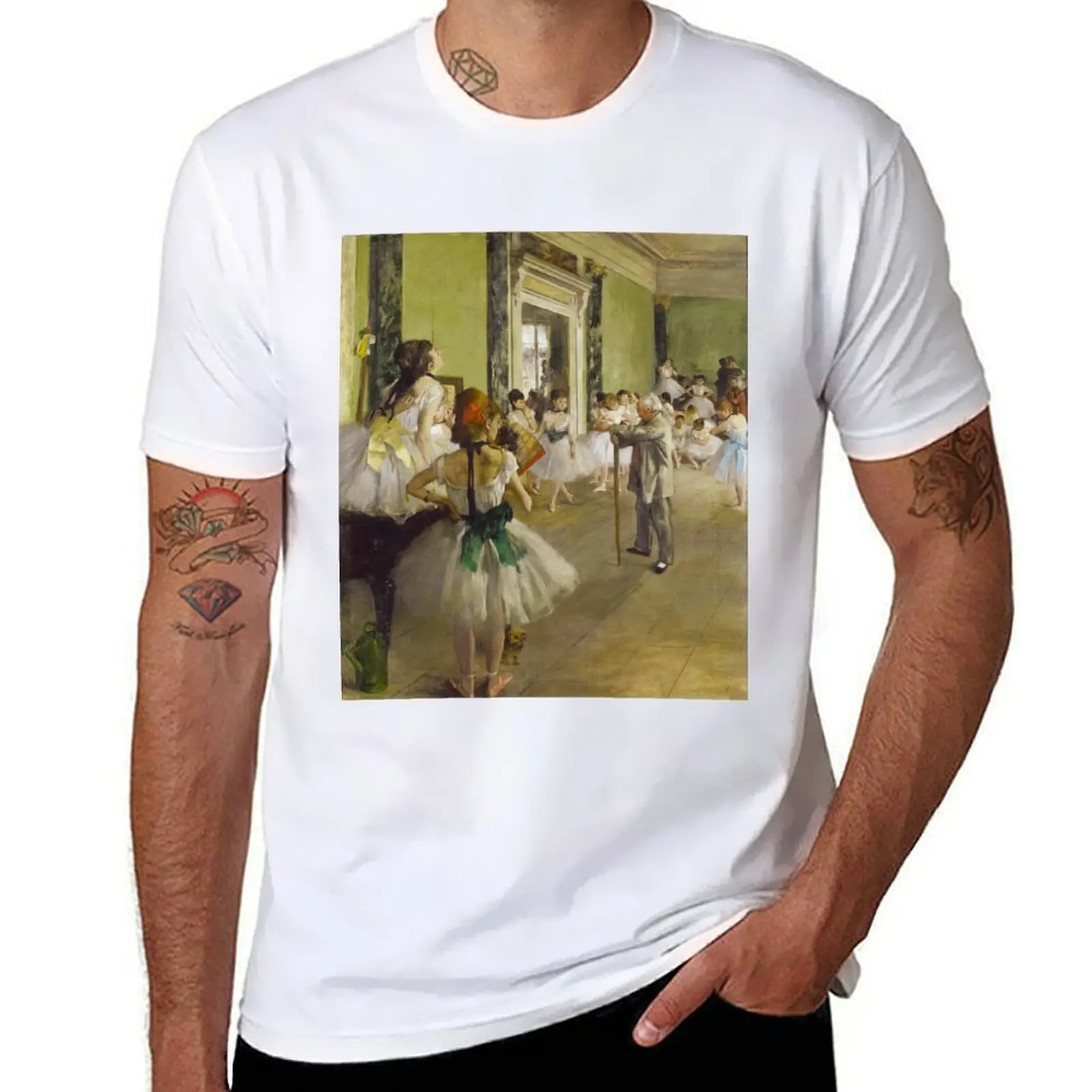 

EDGAR DEGAS HD - The Ballet Class 1871 - 1874 T-Shirt t shirts for man cotton funny cotton t shirts man 100% T-Shirt