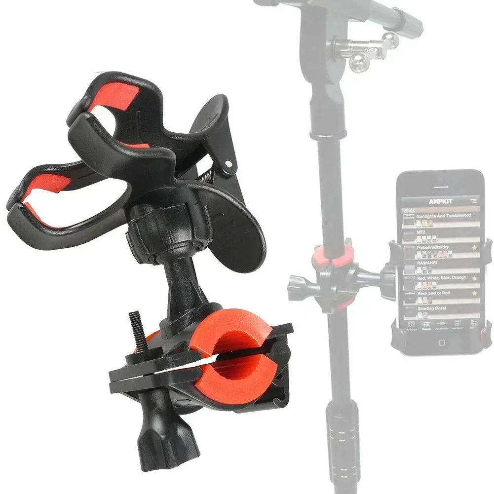 1PC Universal Microphone Mic Stand Bicycle Motor Bike Degree Rotating Phone Support Holder Phone Stand Handlebar Clip