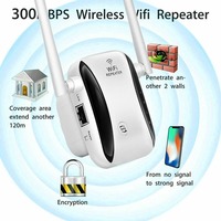 PIX-LINK WR29 2.4Ghz Signal Booster 300Mbps Dual Antenna Wireless WIFI Router Amplifier Repeater Wall Extender Enhancer Portable