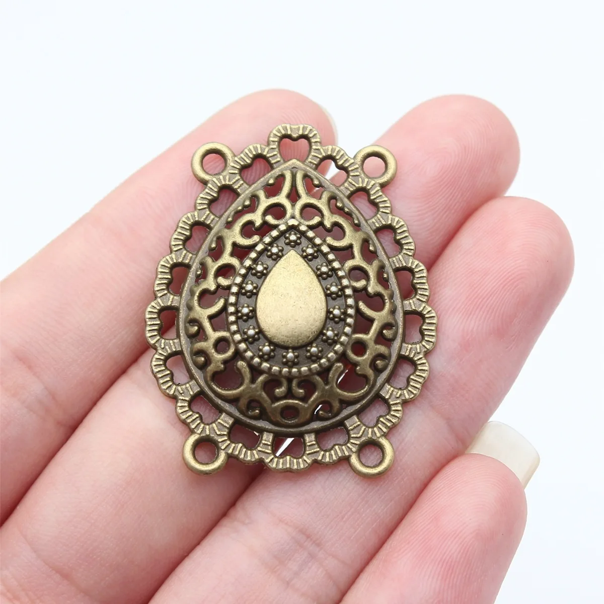 4pcs 31x39mm 2 Colors Antique Silver Color Antique Bronze Color Body Chain Waist Chain Forehead Chain Connector Jewelry