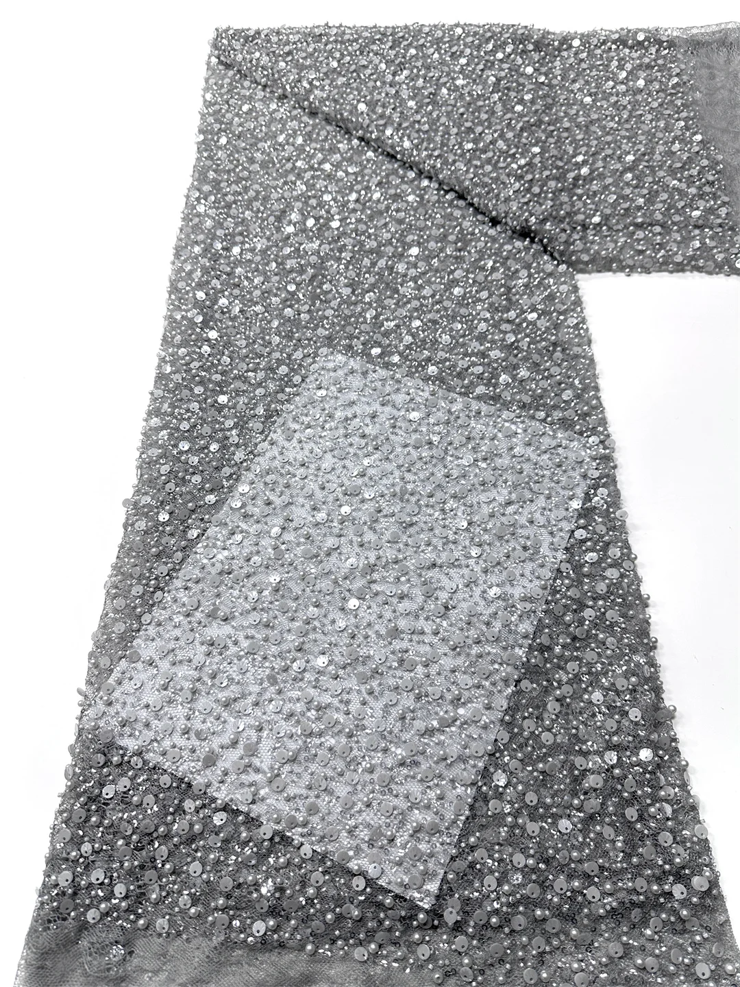 الفرنسية شبكة تول أقمشة الدانتيل المطرزة الدانتيل الترتر مطرز الأفريقي أقمشة الدانتيل 2025 جودة عالية لفساتين الزفاف النيجيرية #2