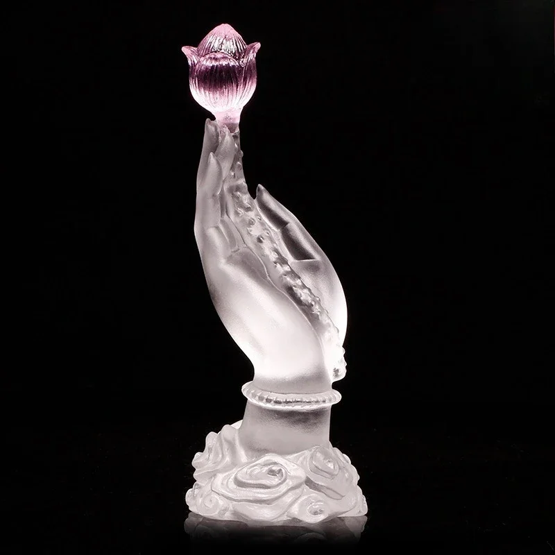 Glazed ornaments, handicrafts, bergamot flowers, wholeheartedly Buddhist hall decorations
