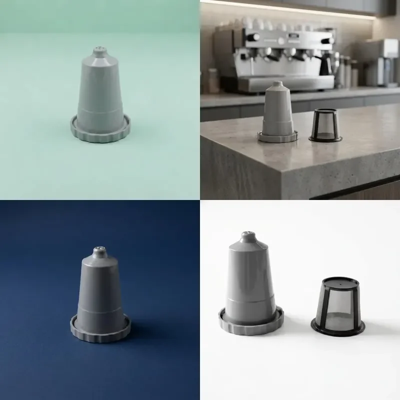 for Manual Drip Coffee Machine Gray 5 Shell 100 Micron Stainless Steel Mesh Filter Cup Factory Direct Sales