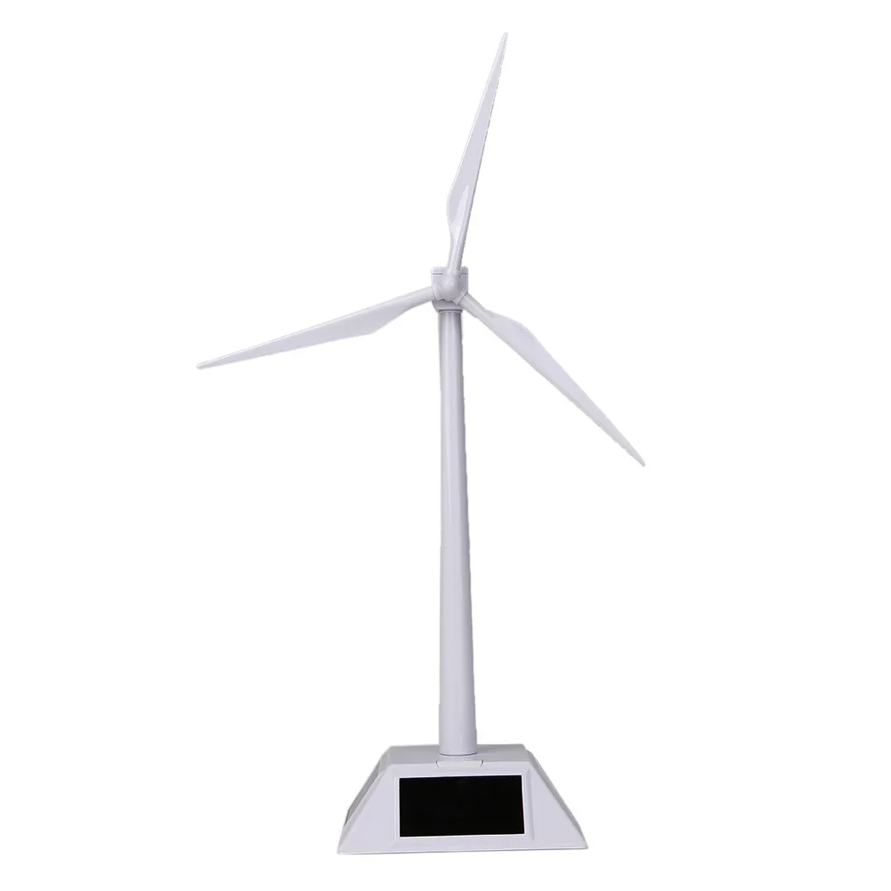 New Solar Powered Desktop Model-Solar Powered Windmills Wind Turbine for Kids Education Model Electronic Farm Windmill Toys Gift