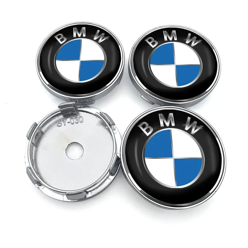 4pcs 60mm Car Wheel Center Hub Cap Rim Cover Emblem Stickers For BMW E46 E39 E90 E60 E36 F30 F10 E34 E30 F20 E92 M3 M4 M5 X5 X6