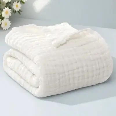 

Baby Swaddle Blanket Soft Cotton Muslin Newborn Wrap Sleep Travel Stroller Car Use Gauze Towel For Infant Toddler Blanket