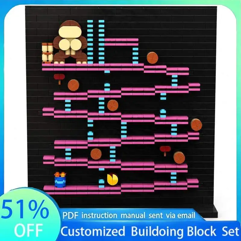 1046PCS Jungle Adventure Level One MOC Model Building Blocks Creative Puzzle DIY Assembly Toy Education Gift Collection Display