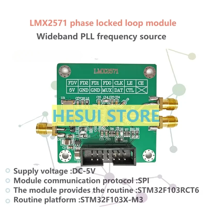 LMX2571 Signal source RF source PLL module FM modulation Low phase noise Low power consumption