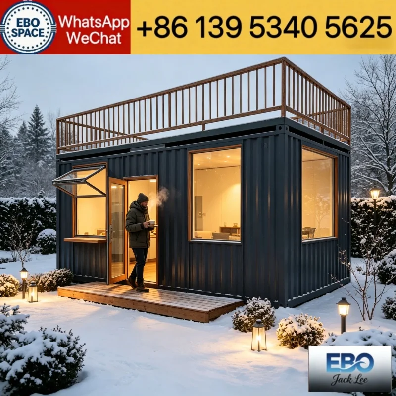 Expandable Modular Prefabricated Container Tiny House Integrated Kitchen Living Space For Scenic Area Homestay
