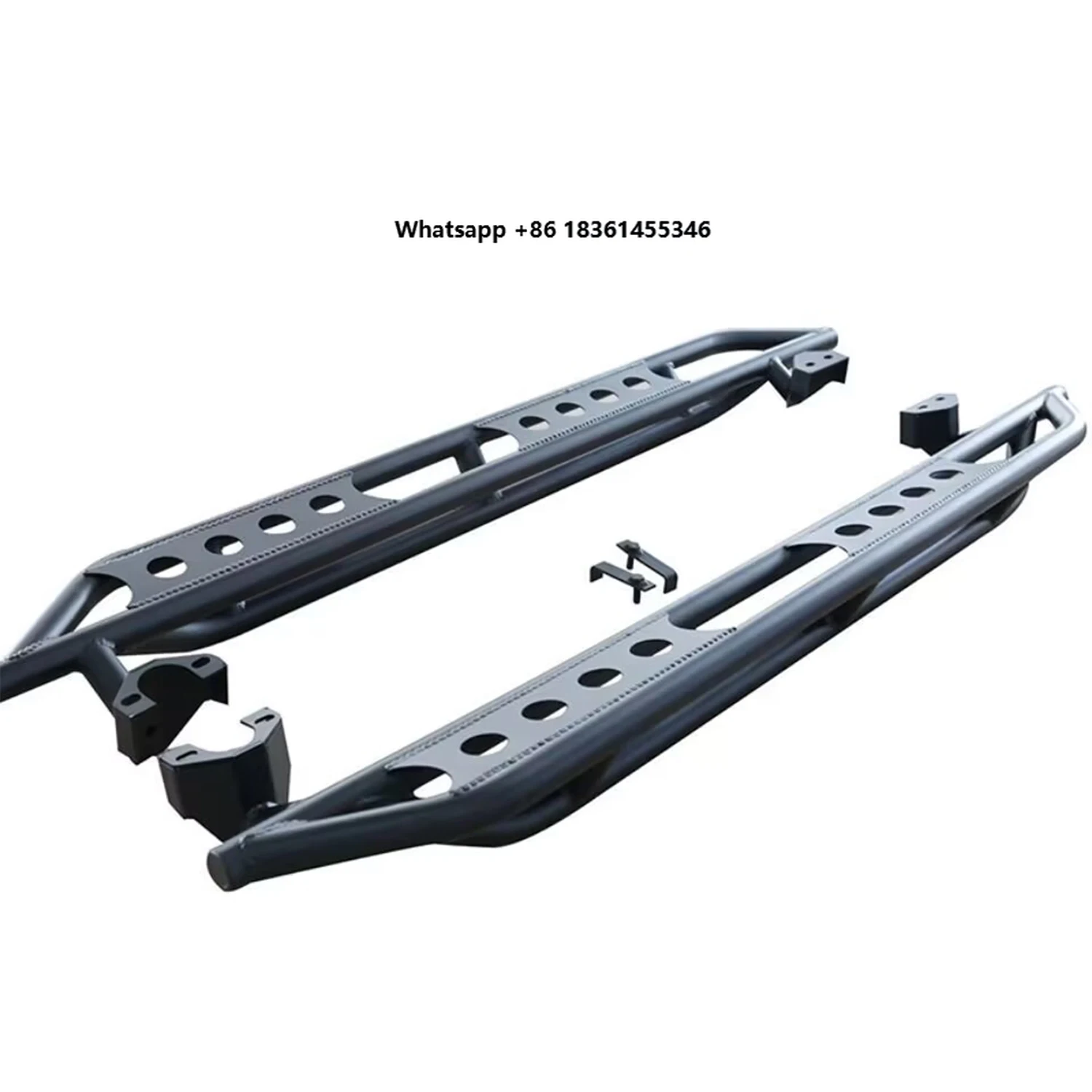 

For wrangler JK 2007-2017 4 Door one pair Lantsun J47 Steel Side Step Running Board for