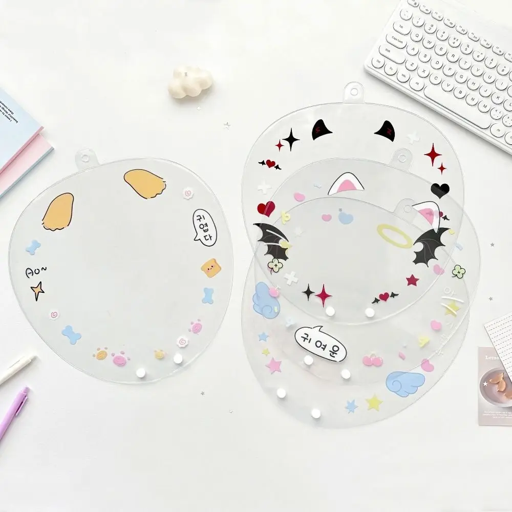 New PVC Picket Fan Cover Clear Dustproof Uchiwa Fan Sleeve Portable Hand Fan Protector Cover Cheering Fans