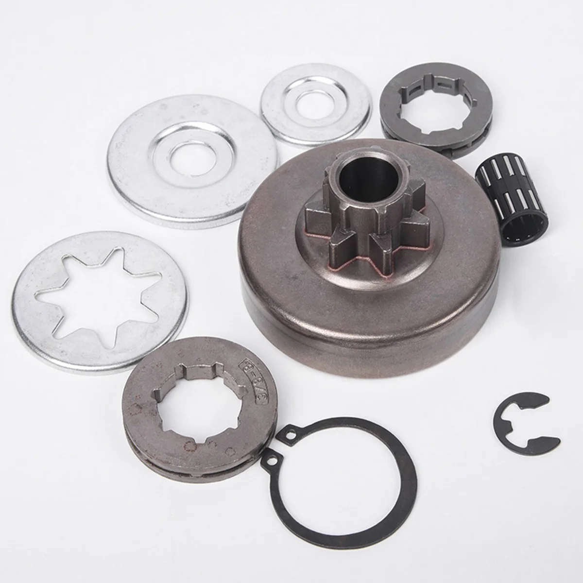 Accessories Clutch Kit Set 9pcs for chainsaw For 038 MS380 MS381 Garden Outdoor Repair Sprocket rim Equipment Accessories
