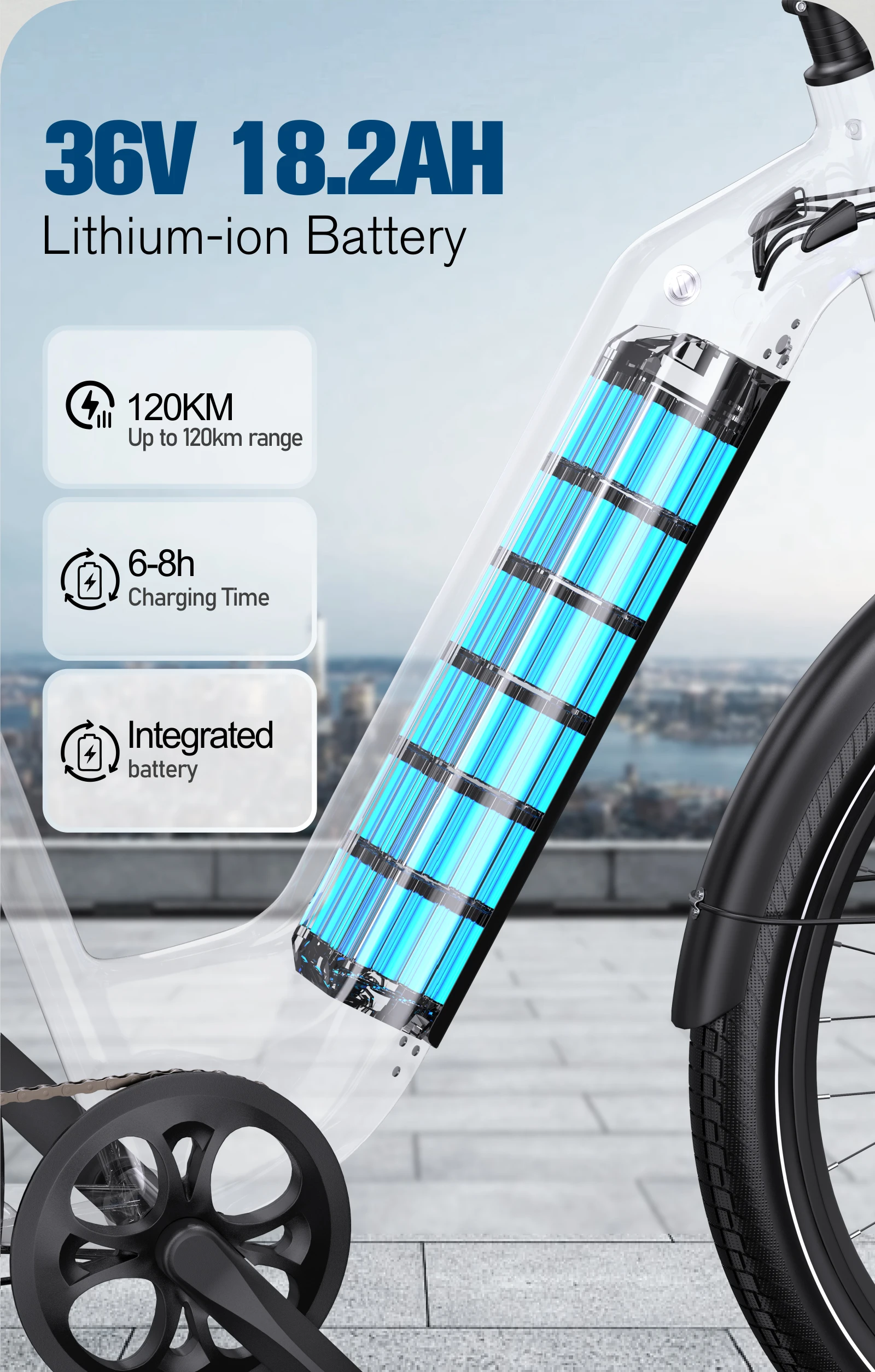 ONESPORT OT05 الكبار E الدراجة 250 واط موتور 36V18.2AH بطارية دراجة كهربائية الصحن الهيدروليكي الفرامل 27.5*2.25 بوصة الإطارات دراجة كهربائية #4