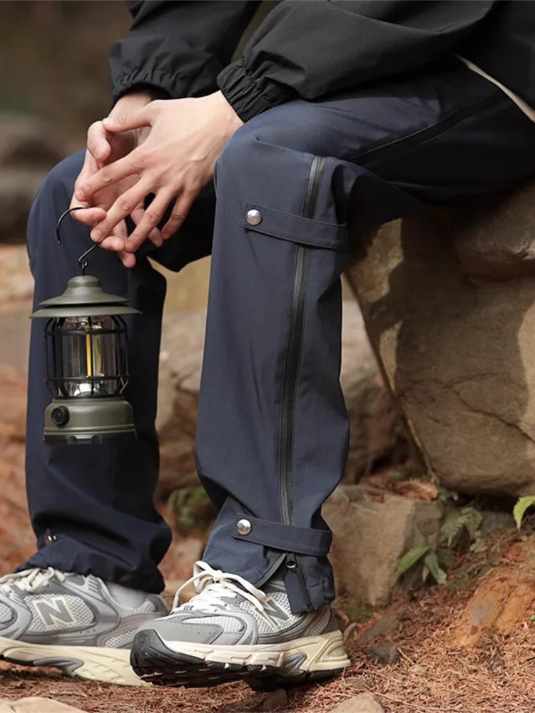 

American High Street Vibe Men's Spring Autumn Outdoor Profional Hiking Mountain Riding Pants Casual Loose Fit Trousers