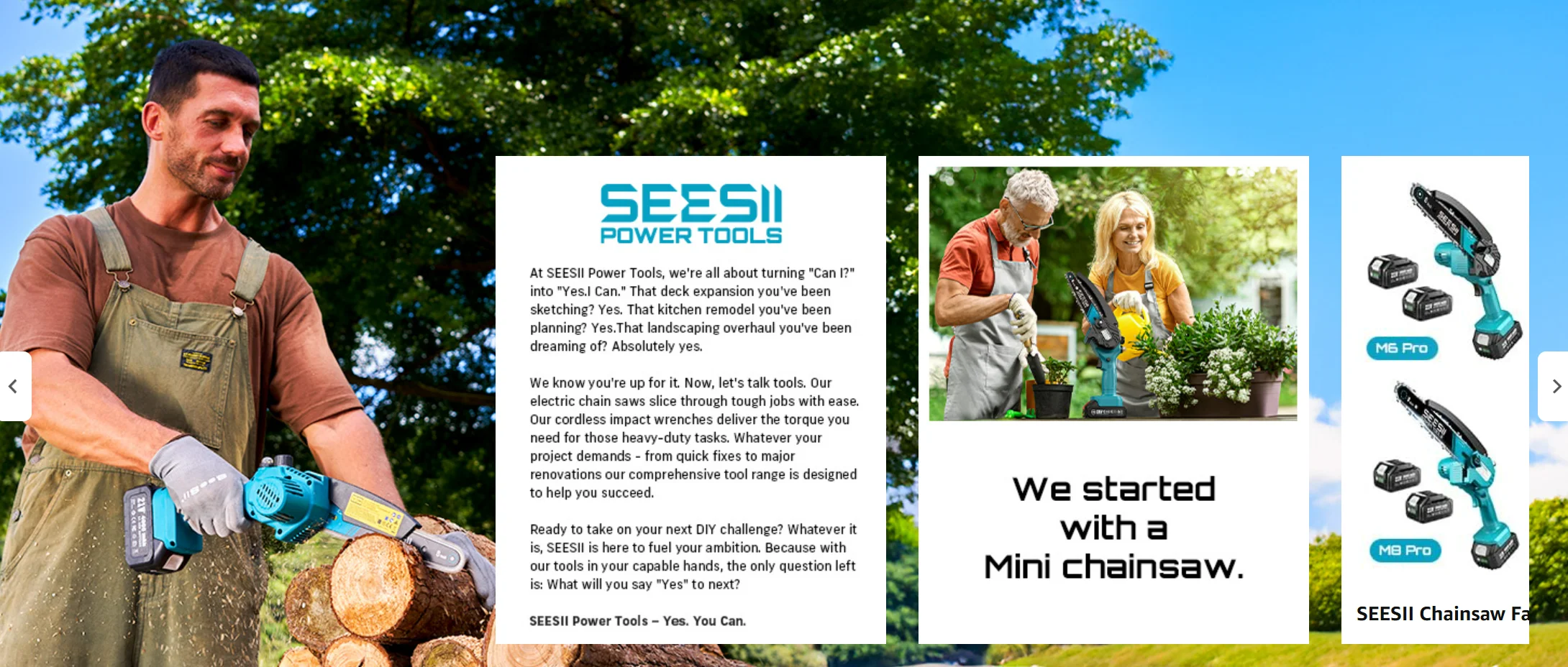 Seesii 6-in-1 Kettensäge mit Teleskopstange, elektrischer Heckenschneider, Strauchschere, Gartenwerkzeug für Makita 18V Akku – Detail 1
