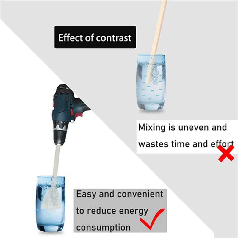 مثقاب مرفق خلاط ABGH للراتنج، عبوة مكونة من 50 مرفق لخلاط راتنجات الإيبوكسي، محرك حلزوني لخلط الطلاء