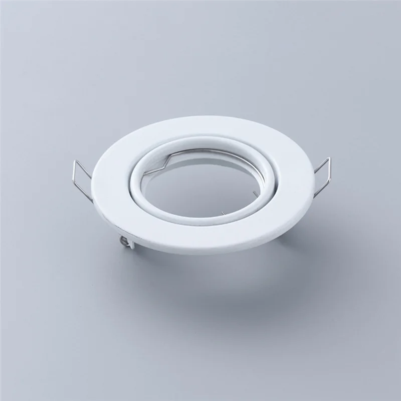 

ABKO-10 Piece GU10 Recessed Downlight Replacement Kit Round Mounting Frame MR16 Fitting Ceiling Spot Lights Lamp Socket Holder