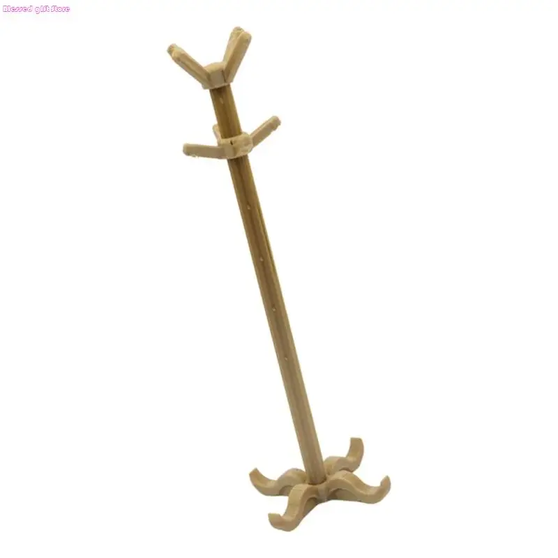D0JC Espositore per appendiabiti in miniatura 1/12 Decorazione del soggiorno della casa delle bambole