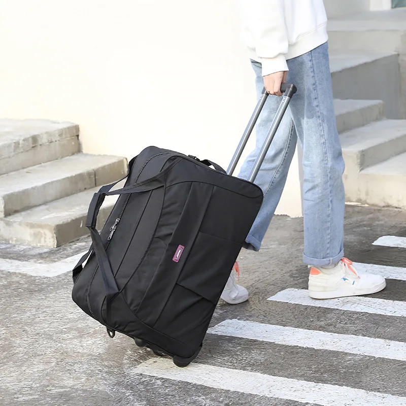 

Tie rod bag Oxford cloth travel bag Folding anti-splashing and wear-resistant luggage bag Unisex boarding business bag
