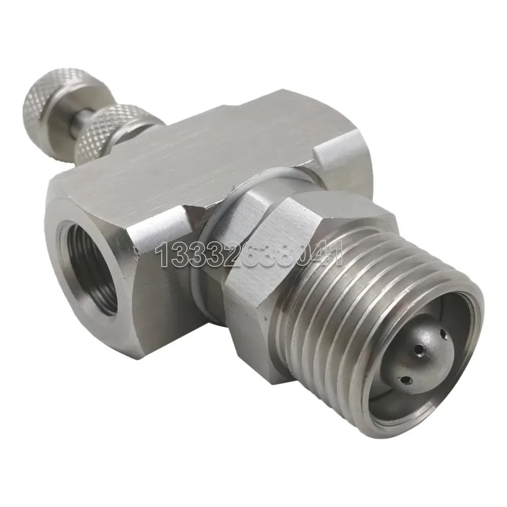 10pcs Thick-Wall Air Atomizing Nozzle, Cooling Humidification Dust Spayer, Adjustable Fog Misting Two-Fluid Air Atomizer 1/4