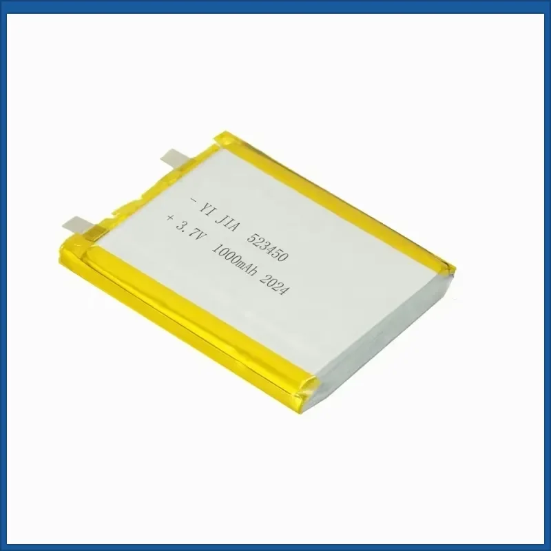 2 pcs 523450 3.7V 1000mAh Li-Po Battery for MP3 MP4 GPS Bluetooth Speaker Smart Phone Weight Scale Rechargeable Batteries