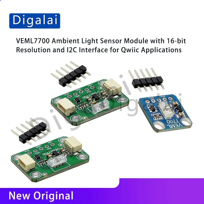 VEML7700 Ambient Light Sensor Module with 16-bit Resolution and I2C Interface for Qwiic Applications