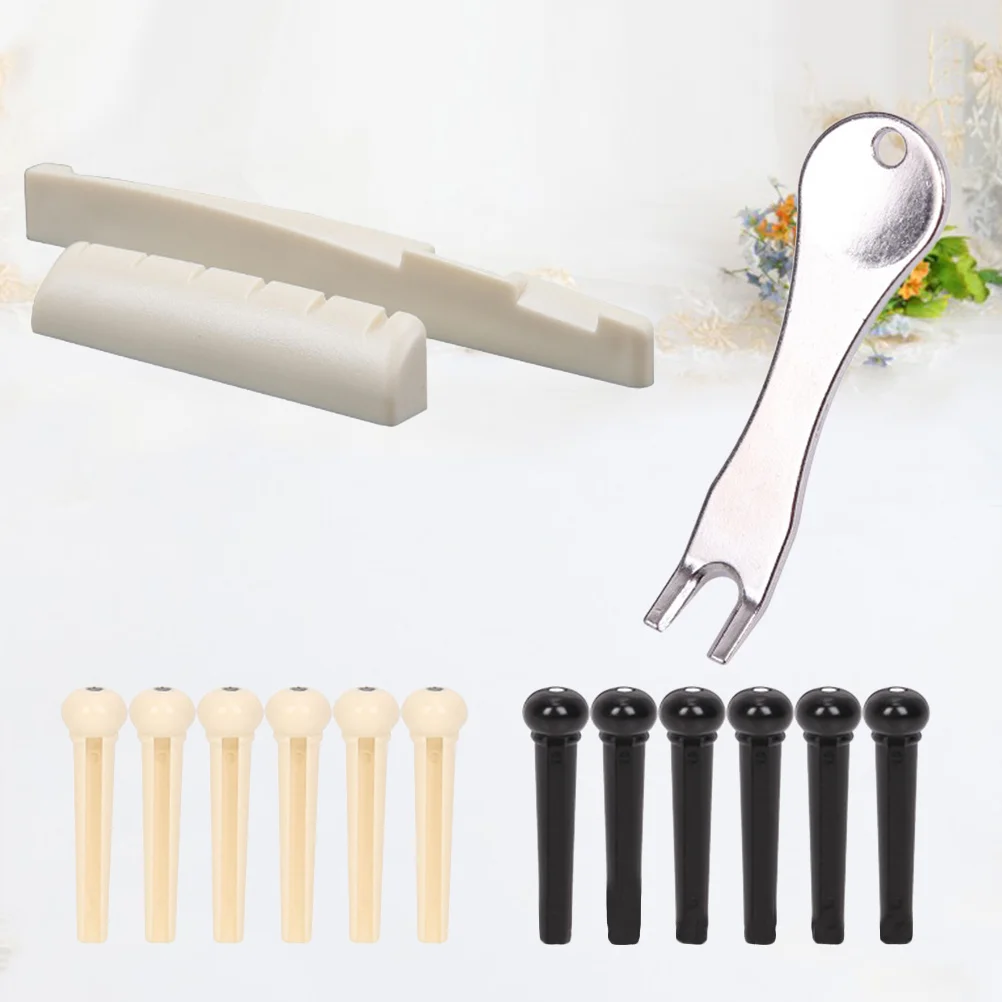 

1Set Acoustic Guitar Nail Puller Kit Wooden Guitar Nailpicker Metal Nail Lifter White Black String Nails Chord Pillows